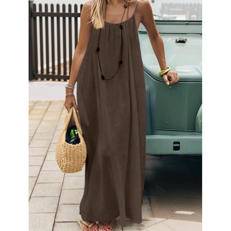 2026 Cross-Border New Model Womens Strapless Coat With Back Exposure Loose Fit, Home Wear Dress - HotGirlsOnly