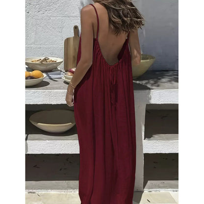 2026 Cross-Border New Model Womens Strapless Coat With Back Exposure Loose Fit, Home Wear Dress - HotGirlsOnly