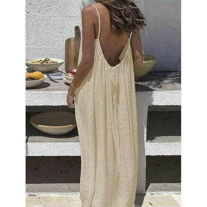 2026 Cross-Border New Model Womens Strapless Coat With Back Exposure Loose Fit, Home Wear Dress - HotGirlsOnly